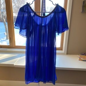 DVF soleil + sun 100% silk bathing suit cover up